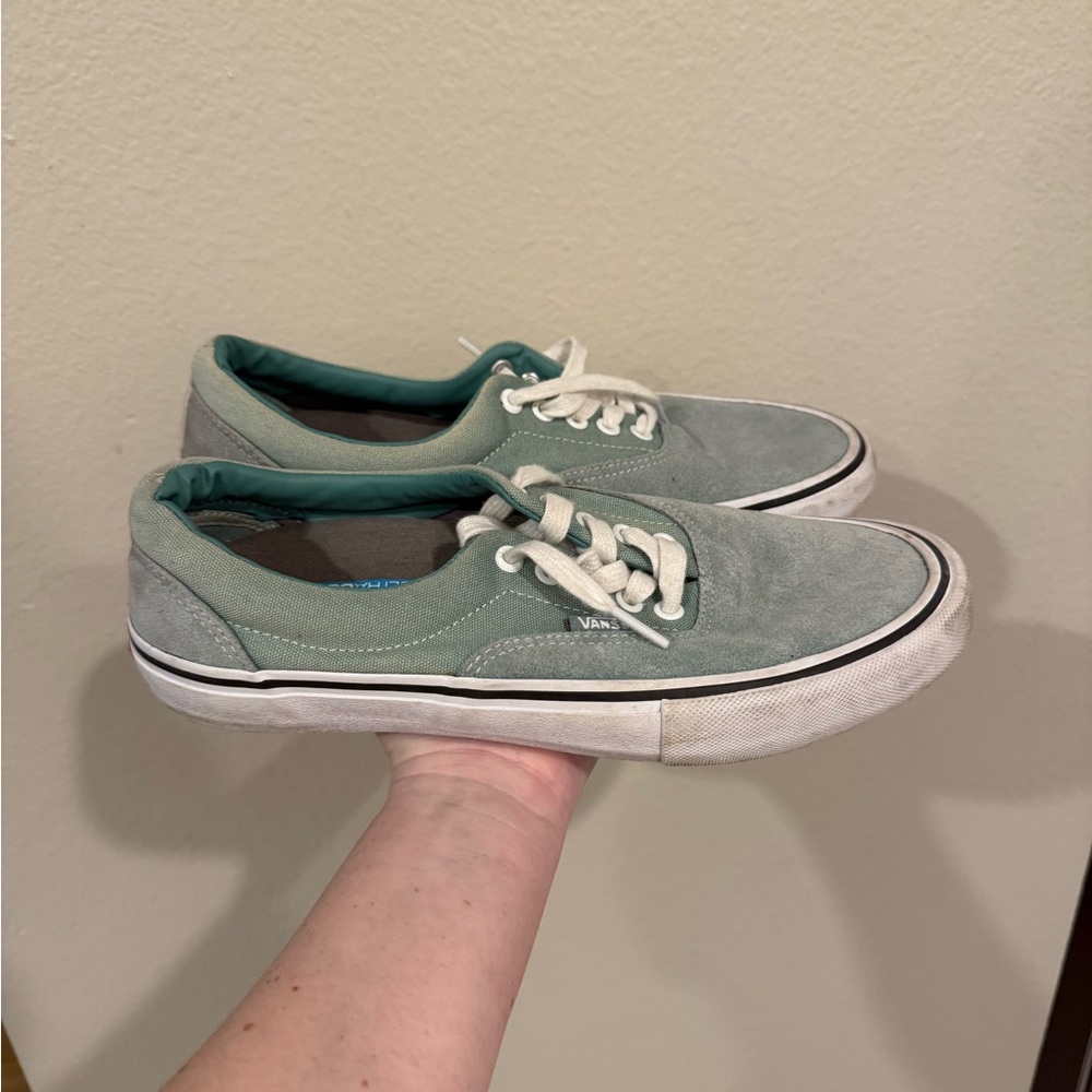 Vans Seafoam Suede Low Top Sneakers 8.5